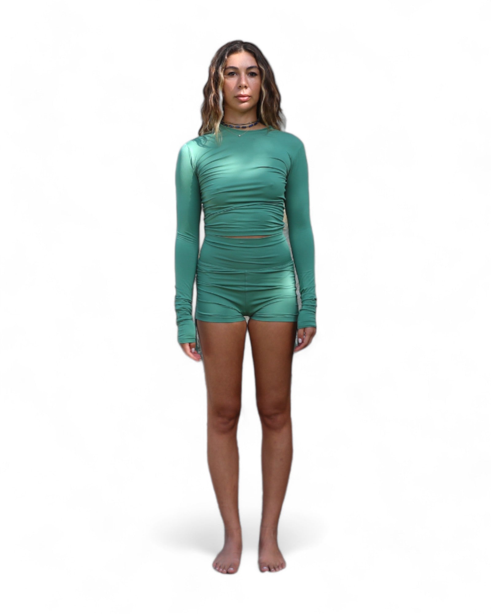 Fresh Mint' Ava Long Sleeve Top