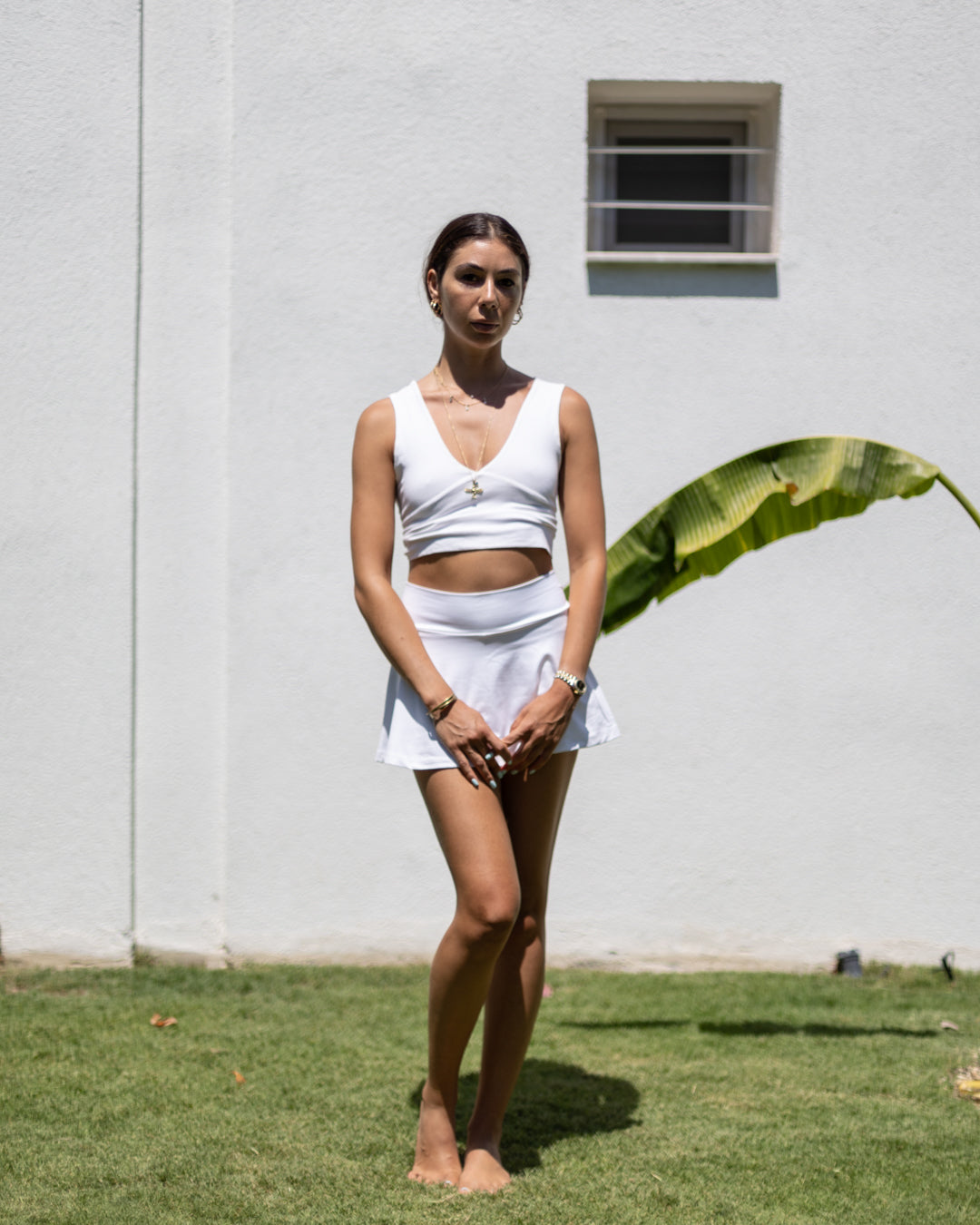 White' Lina Crop Top